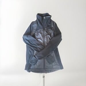 Lululemon Run Gust Buster Jacket Women's Size 6 Black Full Zip Thumbholes EUC